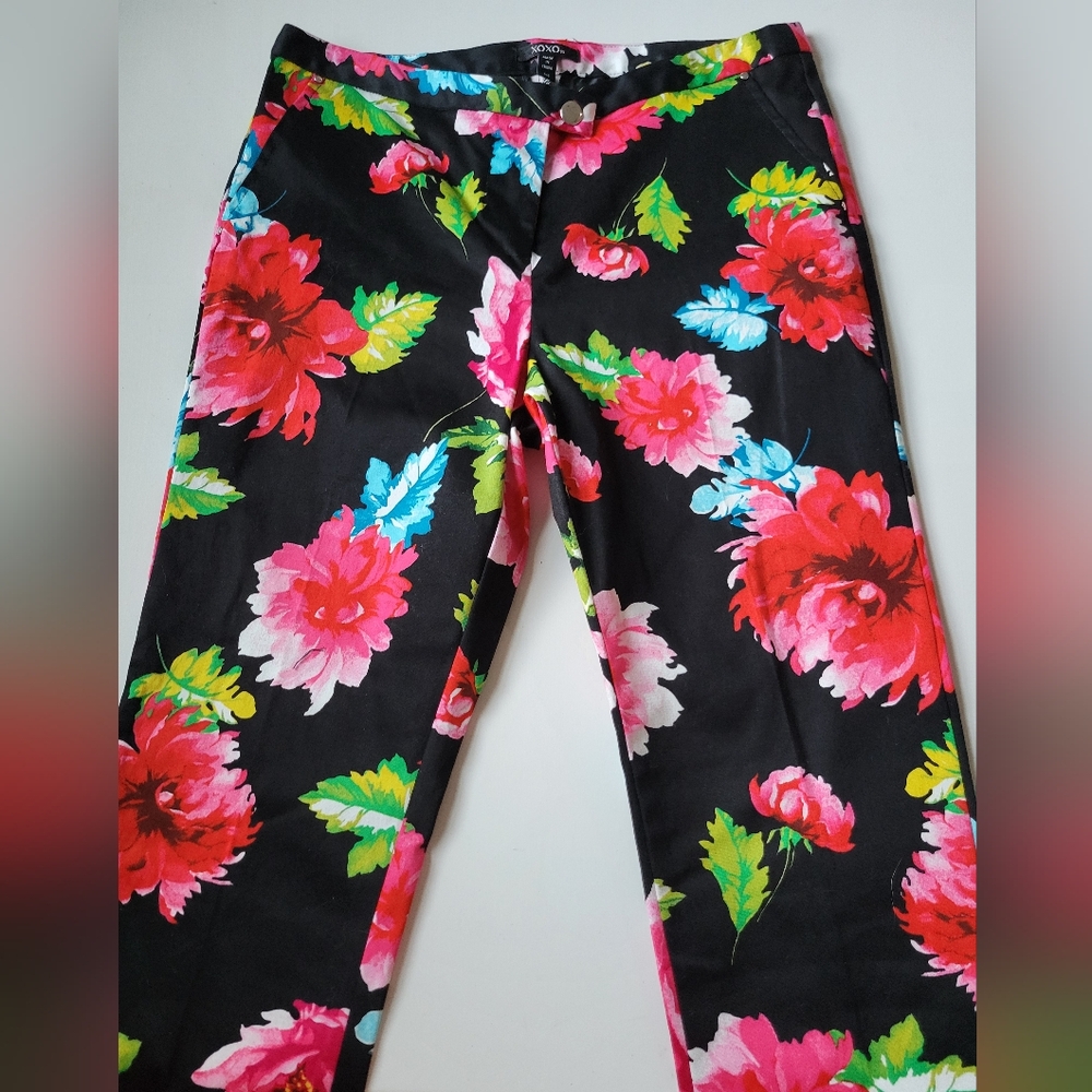 XOXO Floral Pants, Size 5/6 - Picture 6 of 14